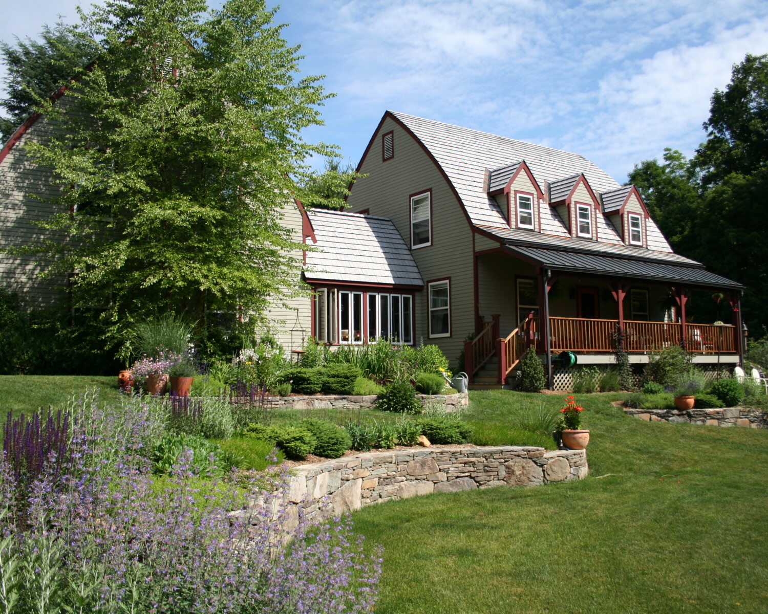 A country garden landscape
