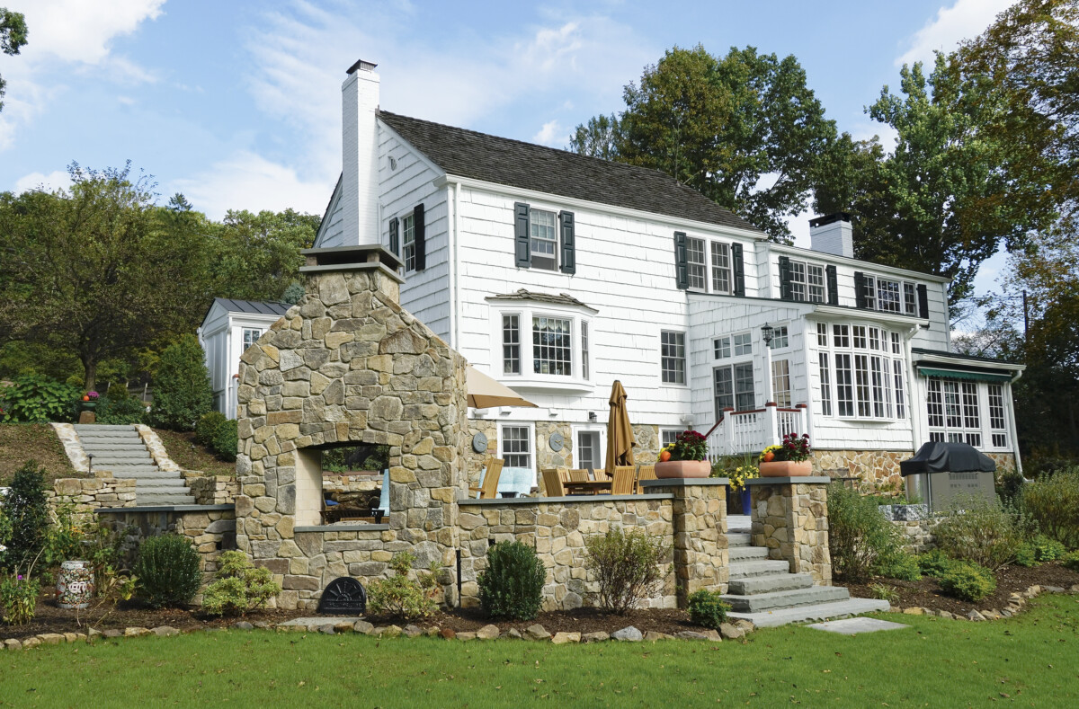 Fieldstone Fireplace